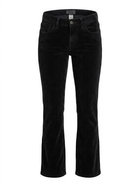 Lucky Brand Black Corduroy Bootcut Jeans Solid Pockets Women Size 27